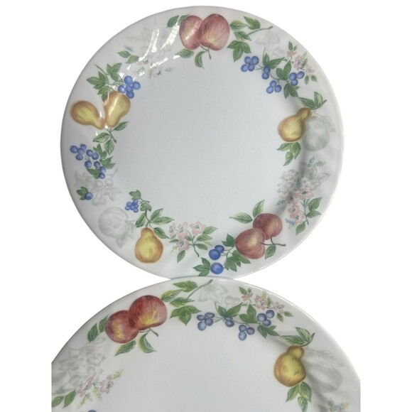 3 Piece Corning Corelle Chutney Fruit Swirl‎ Rim 1 Dinner, 1 Salad, 1 Saucer Set - Picture 13 of 14